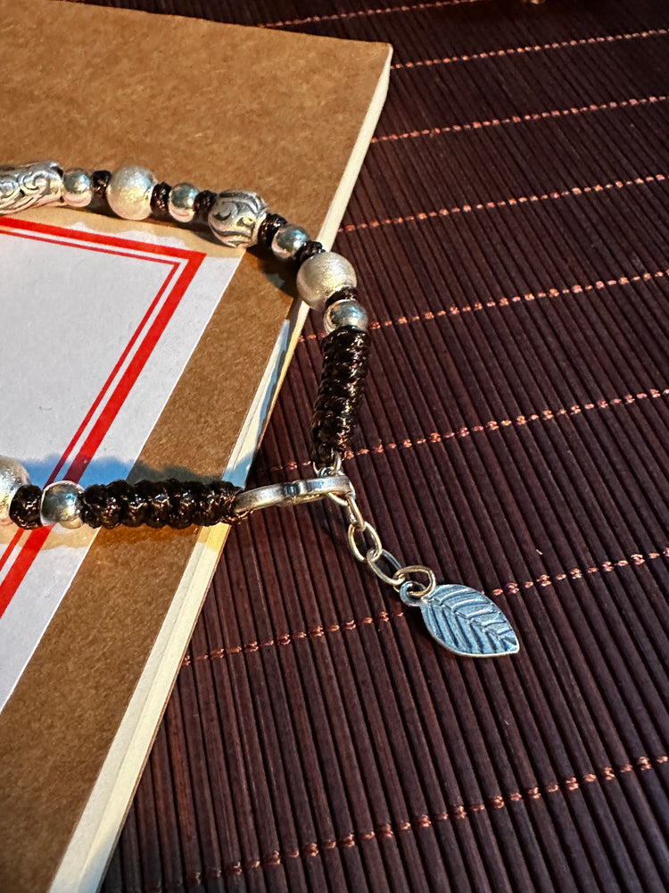 999 Fine Silver Cloud Buddhist Bracelet | Handcrafted Auspicious Cloud Bead Bracelet