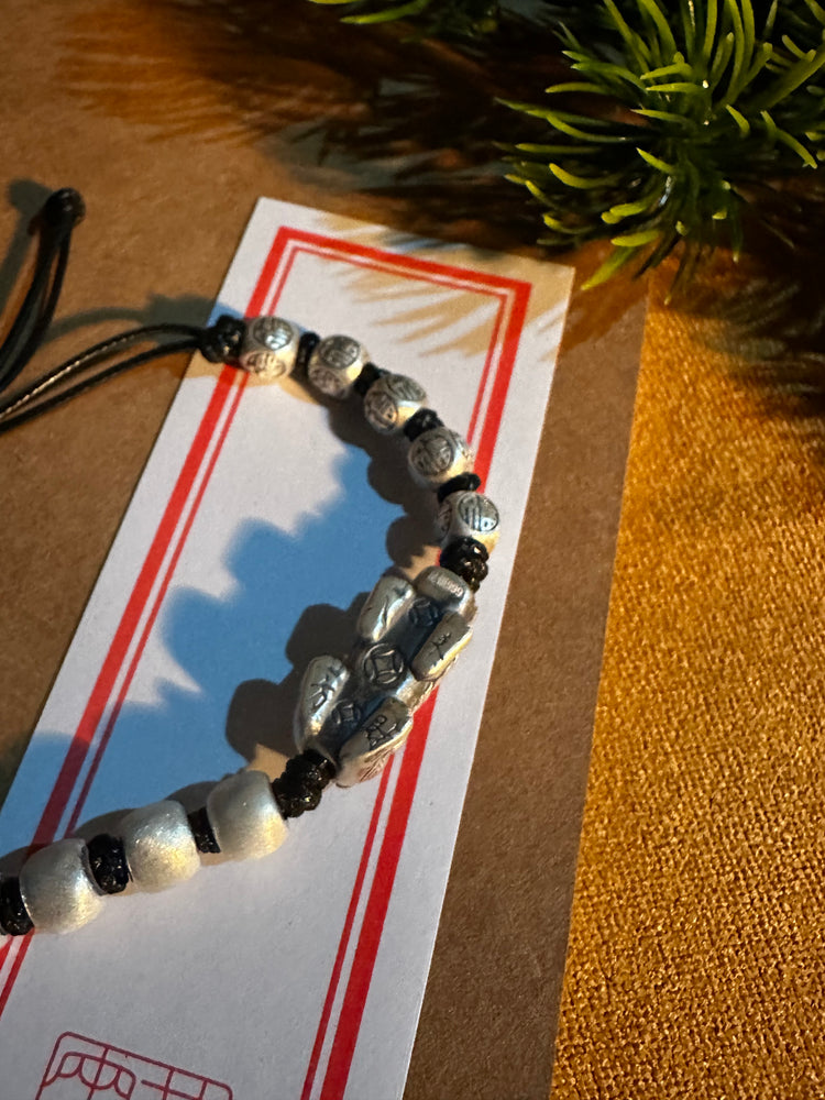 999 Fine Silver Pixiu Buddhist Bangle Bracelet | Handcrafted Wealth Guardian Cuff