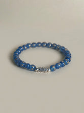 Natural Jade Mantra Bracelet · 925 Silver · Om Mani Padme Hum · Six-Syllable Buddhist Prayer Bead Mala