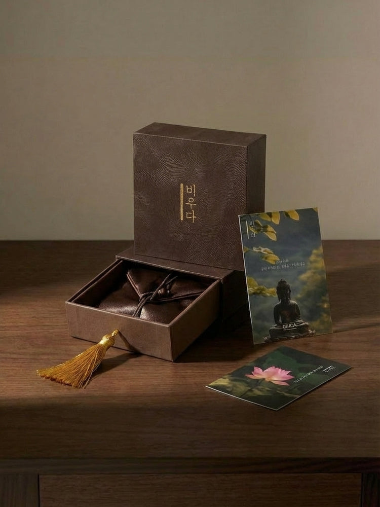 AAA Natural Black Obsidian Buddha Bracelet · 925 Sterling Silver Bulguksa Buddha Pendant · Buddhist Prayer Bead Bracelet