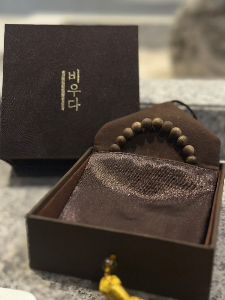 Natural Wild Agarwood Bracelet · Untreated Pure Oud Wood · Buddhist Prayer Bead Mala