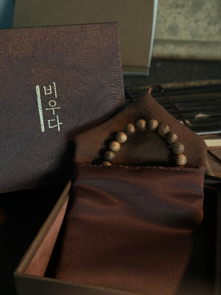 Natural Wild Agarwood Bracelet · Untreated Pure Oud Wood · Buddhist Prayer Bead Mala