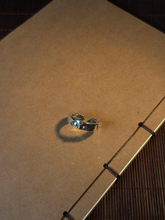 925 Sterling Silver Buddha Face Sutra Ring | Handcrafted Buddhist Mantra Open Band