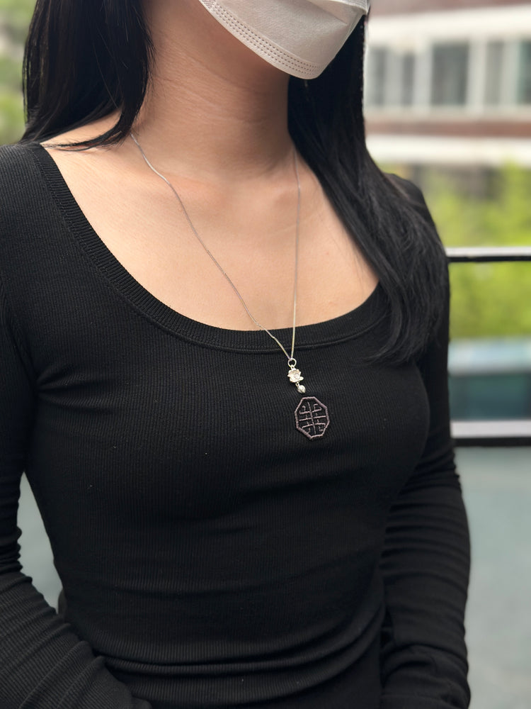 925 Sterling Silver Lotus Pendant Necklace · Handcrafted Buddhist Lotus Chain Necklace